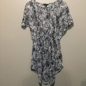 H&M Grayscale Tropical Dress